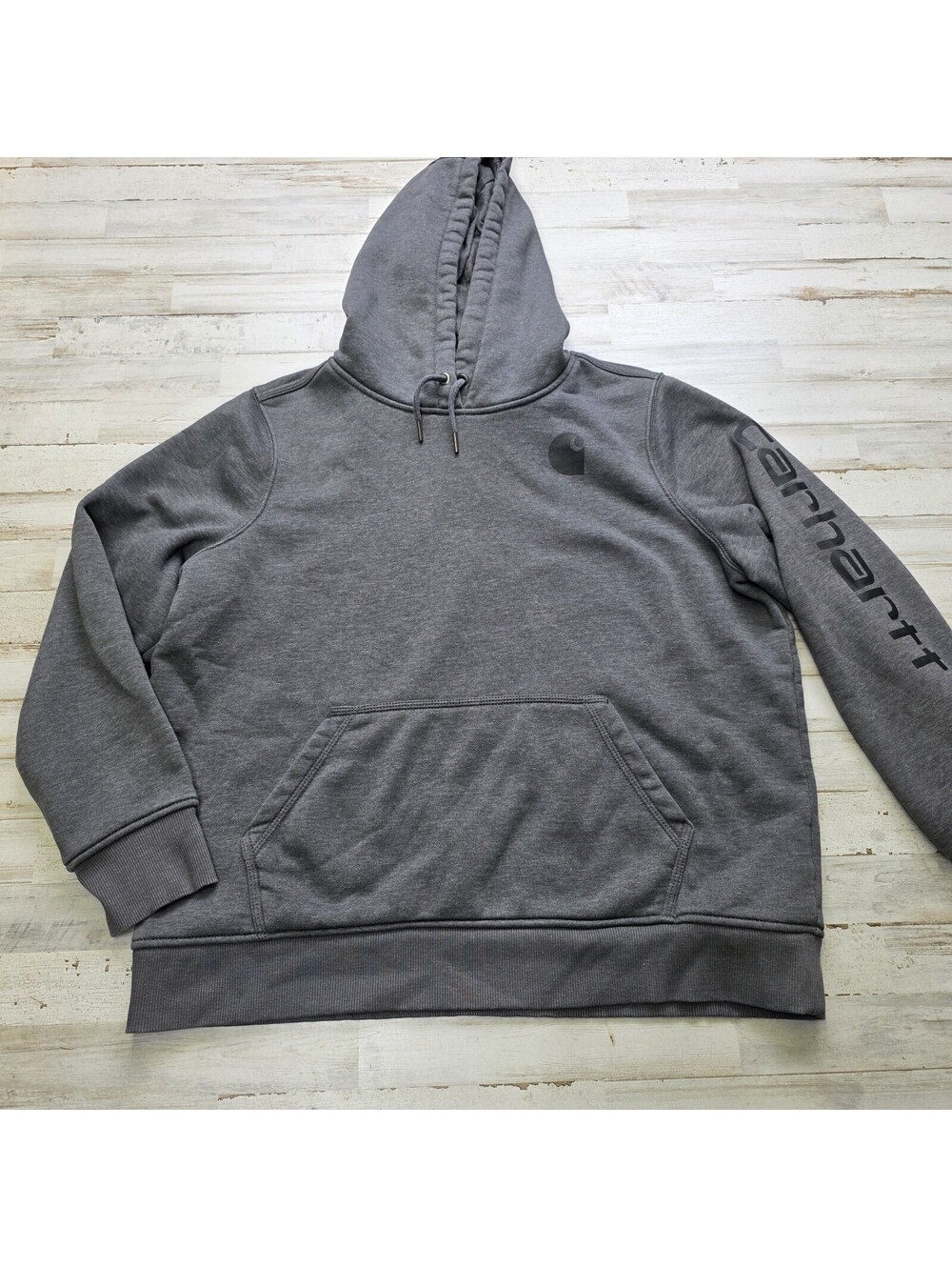 Carhartt Hoodie Women’s Size XL Gray Relaxed Fit Pullover Sweatshirt Comfortable